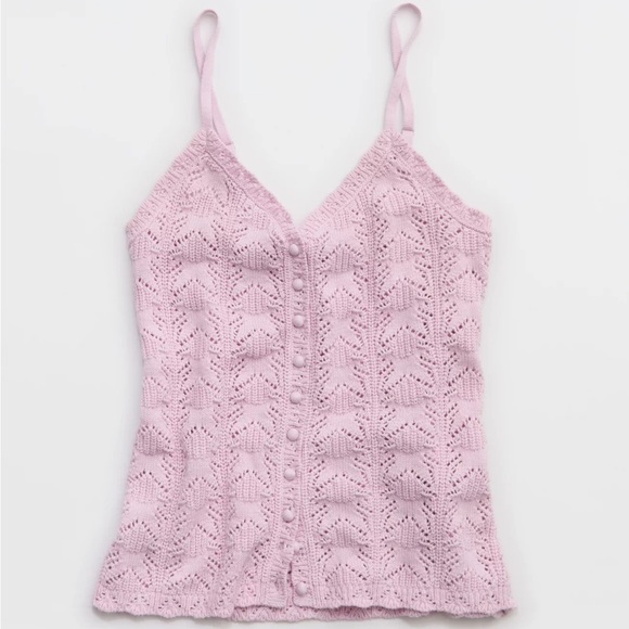 Aerie Sweater Button Front Tank NWT - Picture 4 of 10